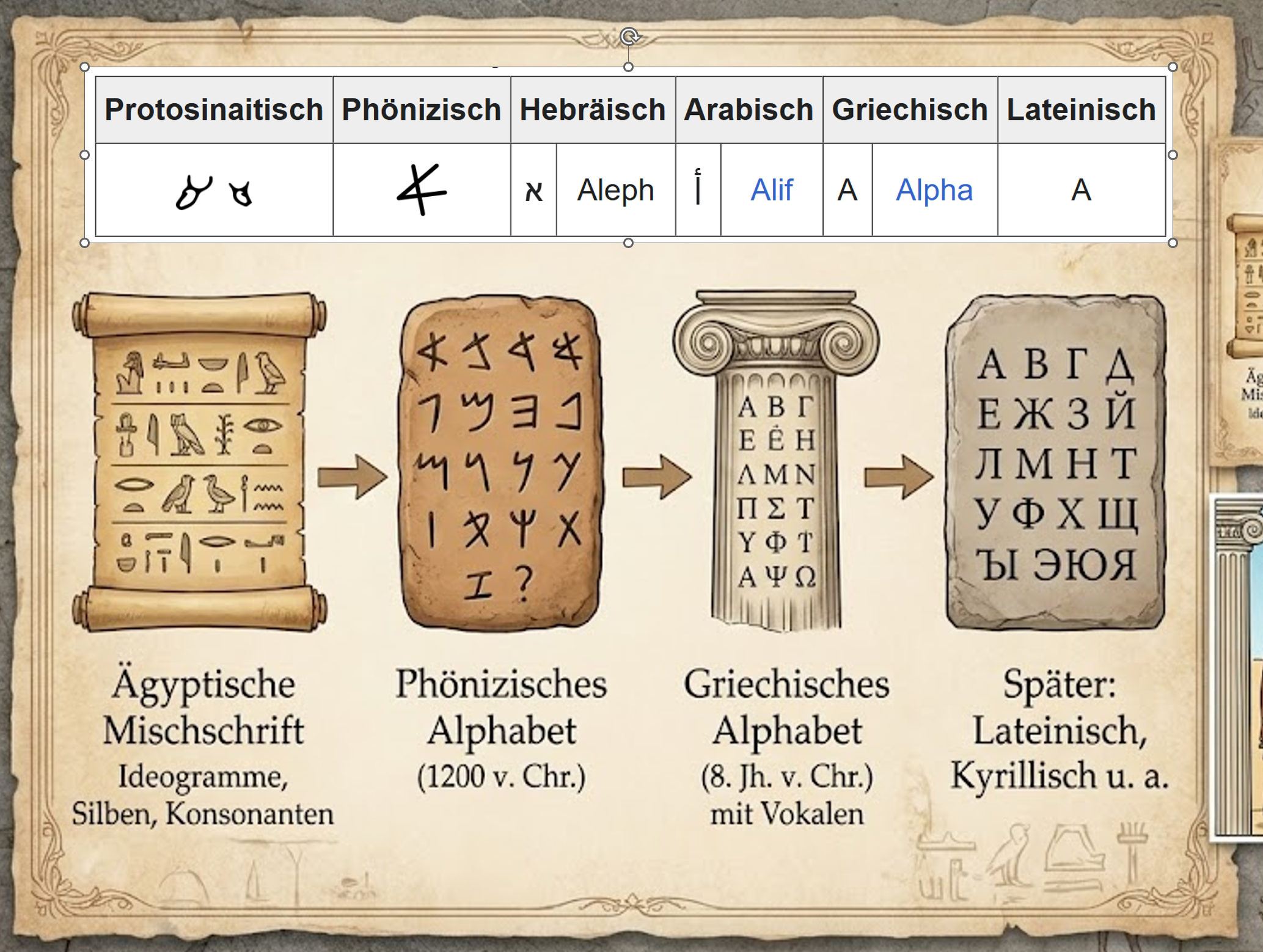 Phönizisches Alphabet